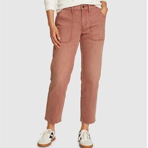 NWOT — Never worn, size sticker on, Eddie Bauer cropped Jean